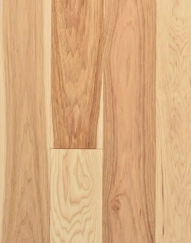 Superior Hickory Engineered Natural Wire Brushed 5 3/16" x 3/4" 10% Matte Sheen Premier Grade