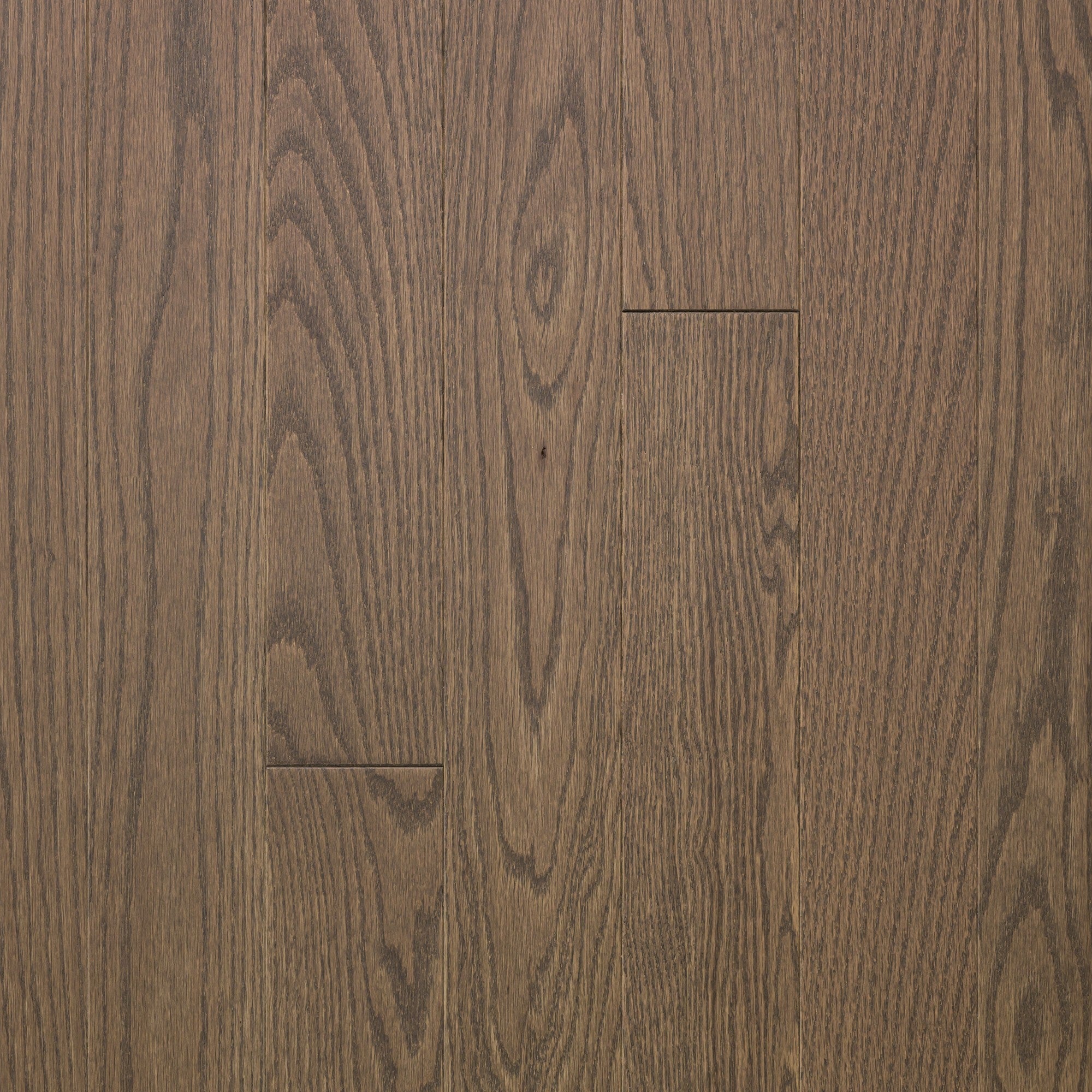 Vintage Northern Solid Sawn Red Oak Brownstone Smooth 6 1/2" x 3/4" Pearl Low Sheen Character Grade