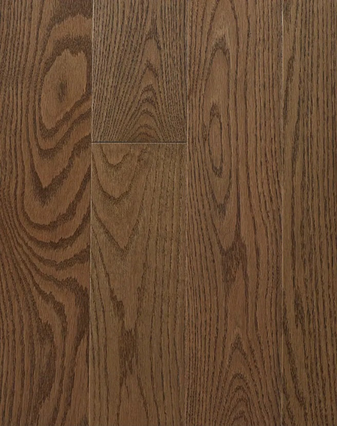 Superior Red Oak Solid Driftwood Smooth 3 1/4" x 3/4" 25% Low Sheen Premier Grade