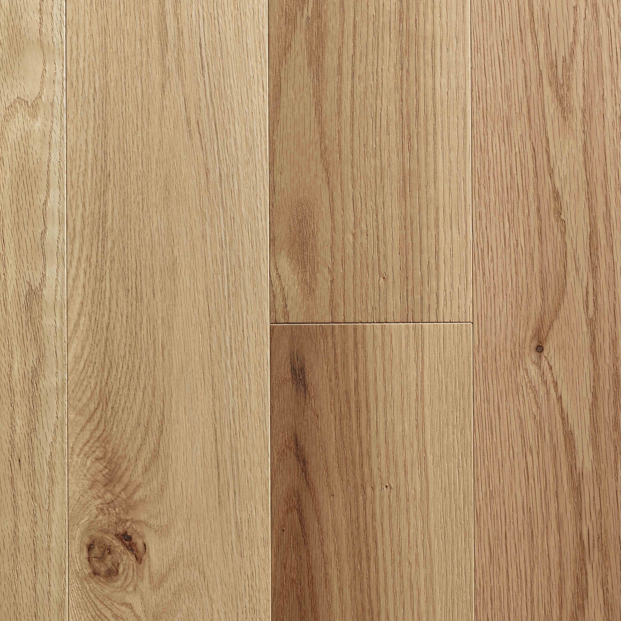 Vintage Northern Solid Sawn Red Oak Natural Smooth 6 1/2" x 3/4" Pearl Low Sheen Character Grade