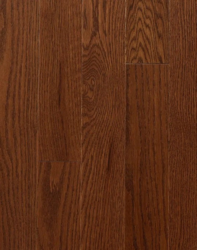 Superior Red Oak Solid Praline Smooth 4 1/4" x 3/4" 25% Low Sheen Premier Grade