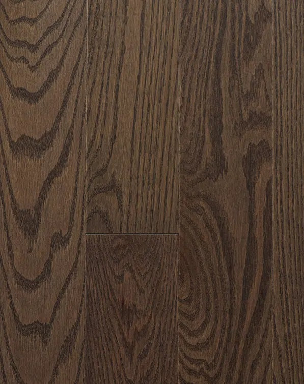 Superior Red Oak Engineered Stone Wire Brushed 5 3/16" x 3/4" 5% Matte Sheen Premier Grade