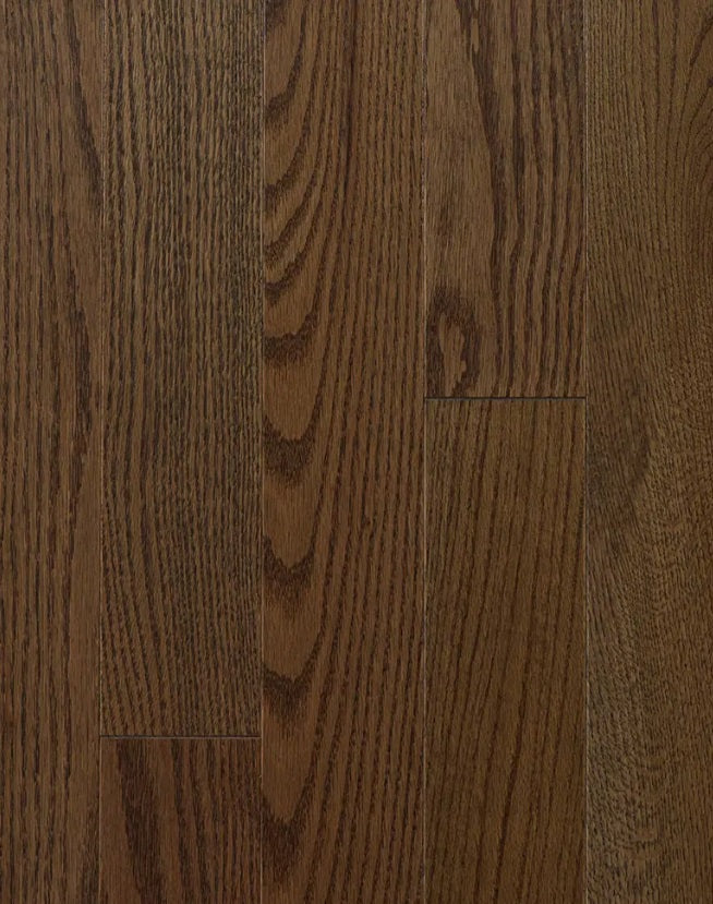Superior Red Oak Solid Timberwolf Smooth 3 1/4" x 3/4" 25% Low Sheen Premier Grade