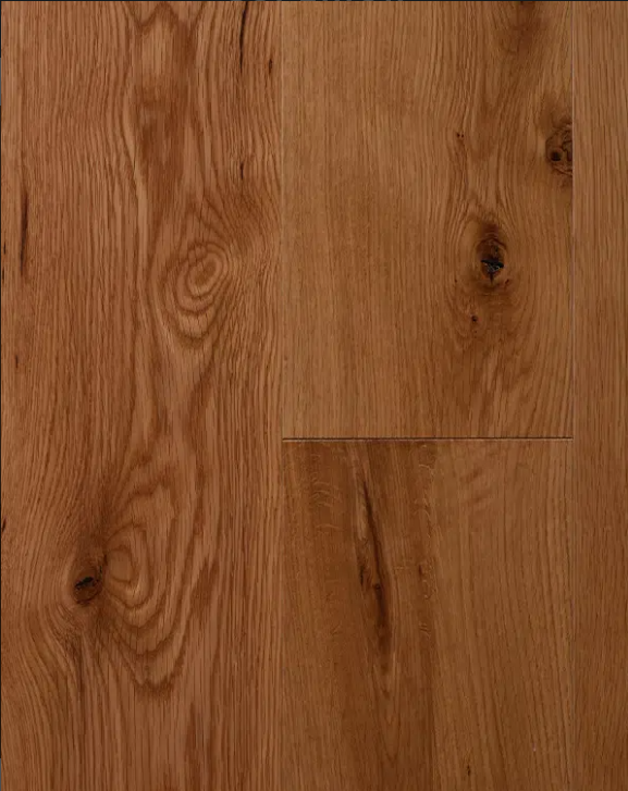 Superior White Oak Engineered Natural Wire Brushed 6" x 3/4" 10% Matte Sheen Heritage Grade