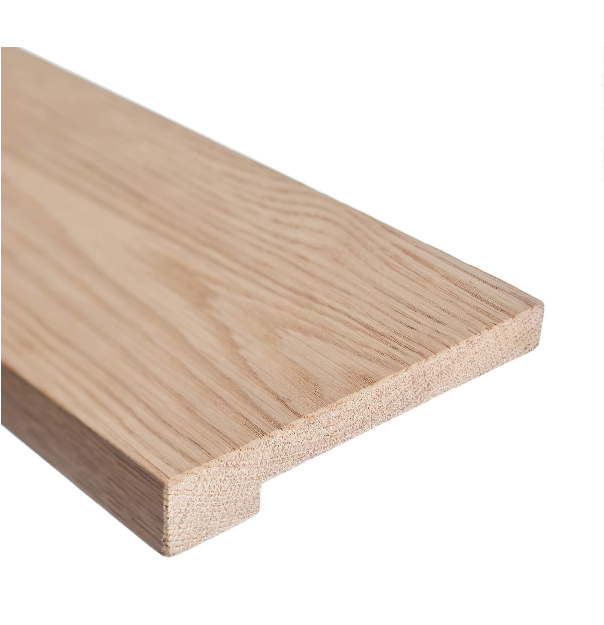 White Oak Unfinished Euro Stair Nosing 3/4" x 4 1/2"